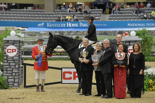 Beezie Madden honored with the 2014 Audi Leading Rider Award in Kentucky….