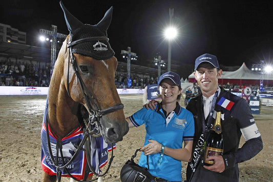 International Groom Hana Colman with World No.1 Scott Brash and Hello Sanctos 