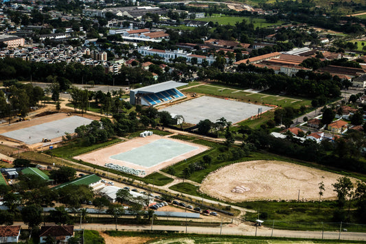 The Olympic Equestrian Centre at Deodoro taken at the beginning of July prior to completion of the venue. Ph. Renato Sette Camara / City Hall of Rio de Janeiro