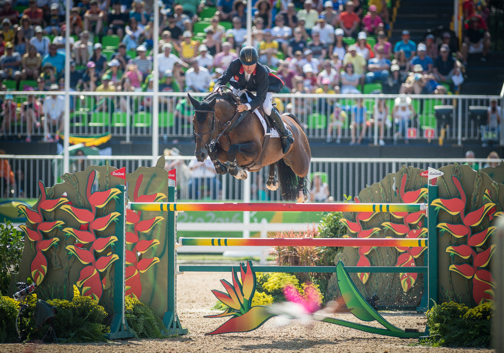 Big Star and Nick Skelton competing at the 2016 Rio Olympic Games. 