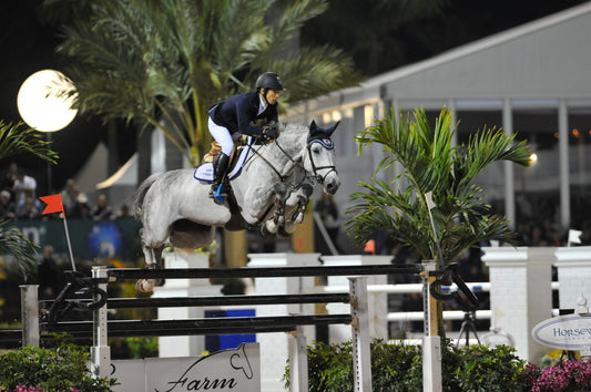 Eiken Sato competing in Florida last year for the 2013 FTI Consulting Winter Equestrian Festival 