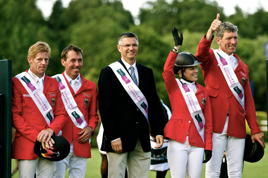 Team Germany win the Furusiyya Nations Cup at Hickstead