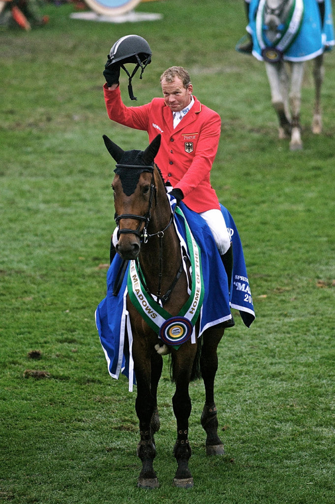 Lars in Calgary last year for the 2013 BMO Nations Cup at Spruce Meadows. Team Germany won for a second year in a row