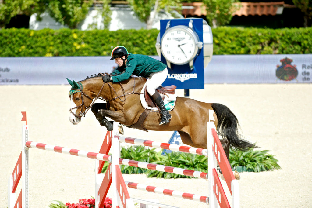 Ireland's Cameron Hanley at the 2013 Furusiyya Nations Cup Finals in Barcelona, Spain