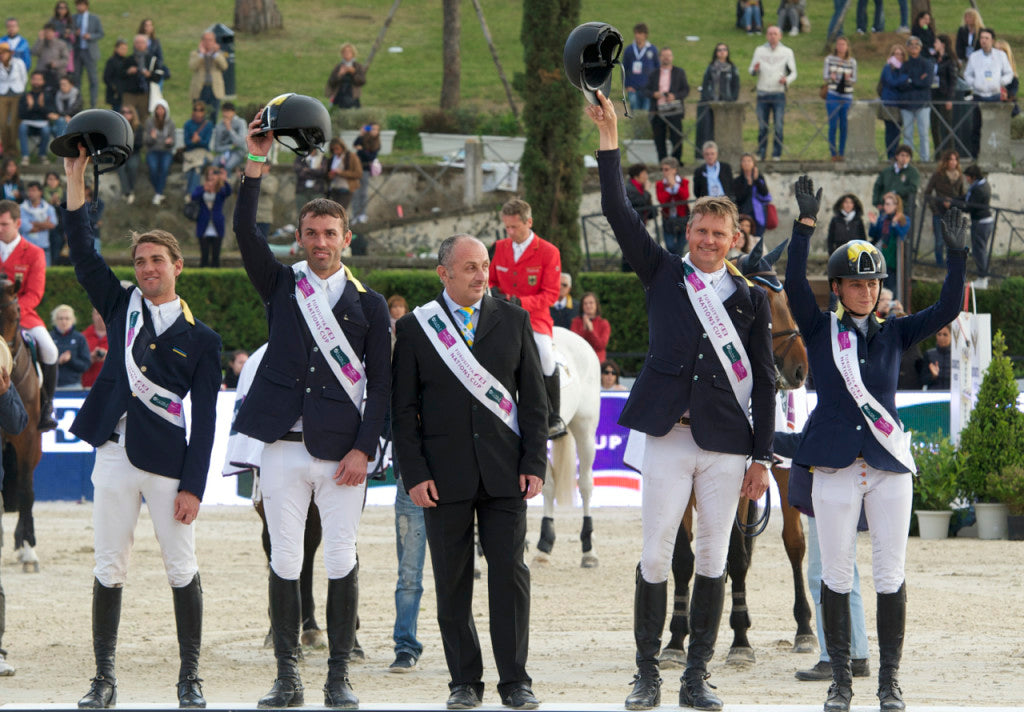 Team Ukraine won the Furusiyya Nations Cup against Team Germany and France at CSIO Rome last season to assist in their ascent to Division 1