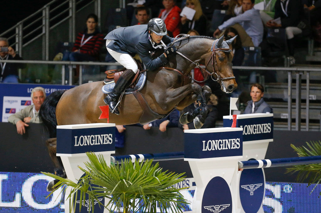 Delaveau Patrice (FRA) - Lacrimoso 3 Hdc Longines FEI World Cup™ Jumping Final 2013/2014 Lyon 2014 © Dirk Caremans