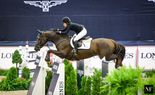 Katie Dinan & Dougie Douglas compete at the 2016 National Horse Show.