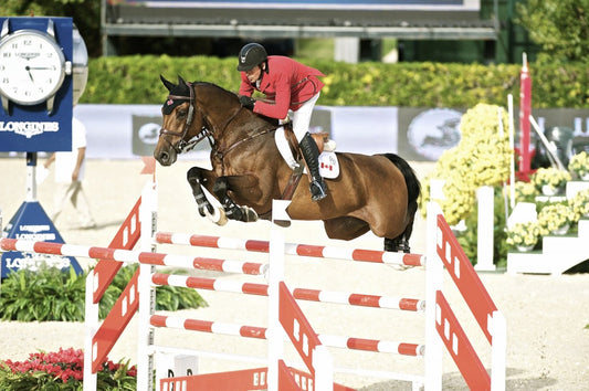 Eric Lamaze and Powerplay in Barcelona for the Furusiyya Nations Cup Finals. Eric and Powerplay jumped clear both days of competition