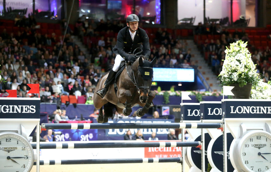 Marco Kutscher, GER and Cornet´s Cristallo were on 3rd place in  the  Longines WC-jumping. Pic Roland Thunholm