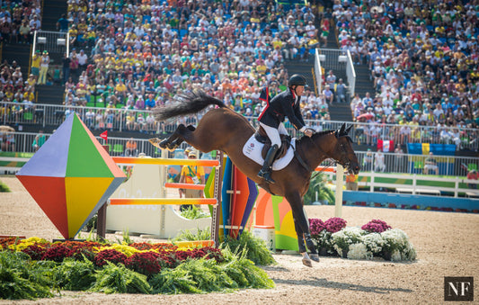 Nick Skelton and Big Star during the Olympic Individual Final. Ph. Erin Gilmore