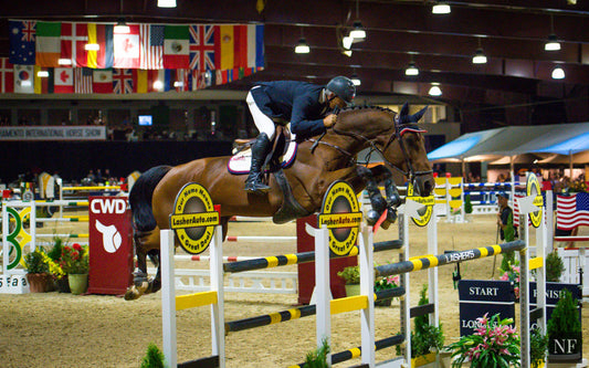 Longines FEI World Cup Jumping North American League, Sacramento (26 September 2015), winners Samuel Parot (CHI) and Atlantis