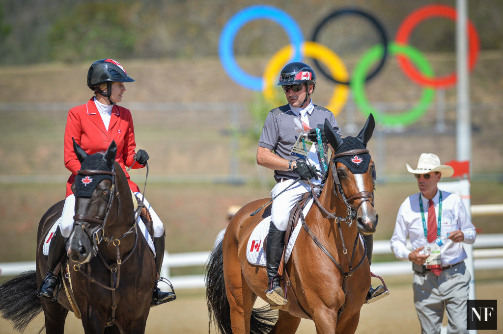 Tiffany Foster and Eric Lamaze at the Rio 2016 Olympic Games.