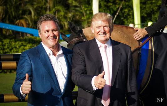 Mark Bellissimo and Donald Trump at the 2013 Trump Invitational Grand Prix