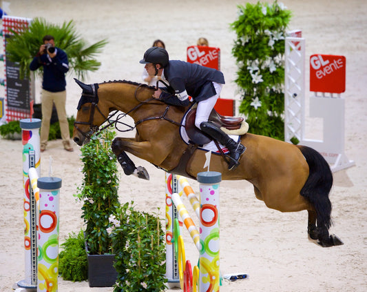 World number one and Olympic team gold medallist Scott Brash (GBR) rode Ursula XII to third place in the Longines FEI World Cupª Jumping Final in Lyon (FRA) today. Credit: FEI/Arnd Bronkhorst/Pool Pic 