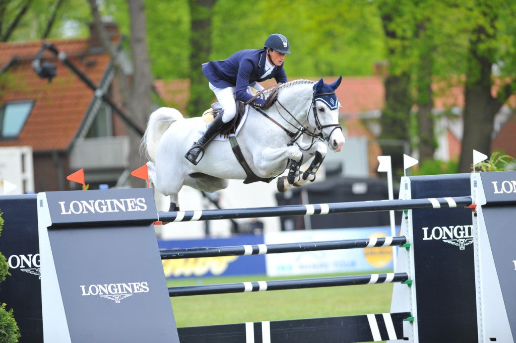 Daniel Deusser and Cornet d'Amour last year in the 2013 Longines Grand Prix of Hamburg. The pair finished second overall 